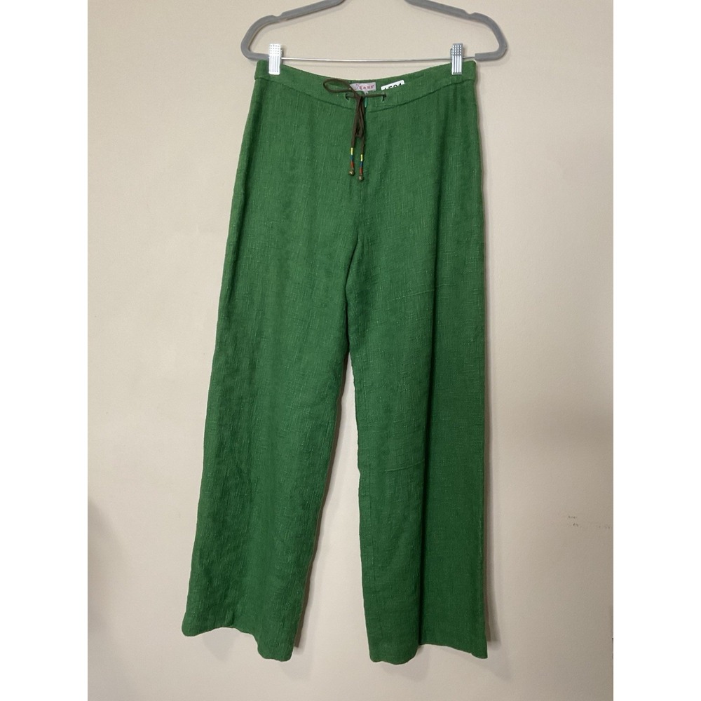 Women's Green Tweed Pants Size Large‎ Cassidy Y2K Tweed Lined Academia